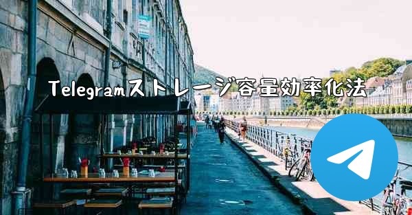Telegramストレージ容量効率化法 - テレグラムユーザーガイドチュートリアル