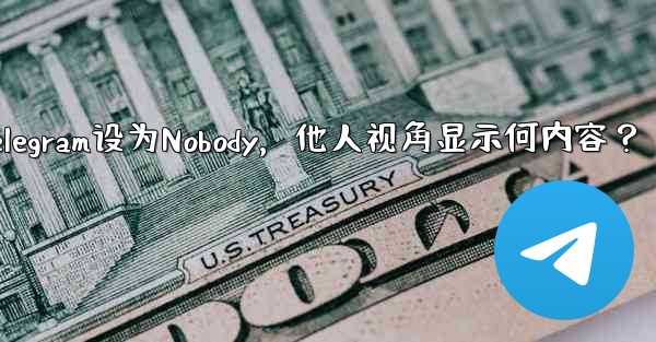 Telegram设为Nobody，他人视角显示何内容？ - テレグラムユーザーガイドチュートリアル