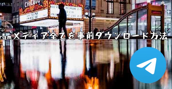 インターネットなしでTelegramメディア全てを事前ダウンロード方法 - テレグラムユーザーガイドチュートリアル