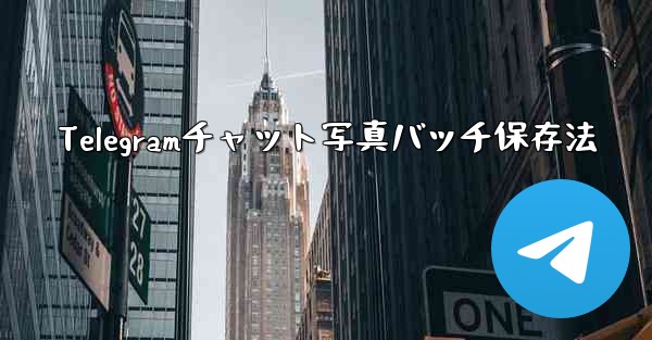 Telegramチャット写真バッチ保存法 - テレグラムユーザーガイドチュートリアル