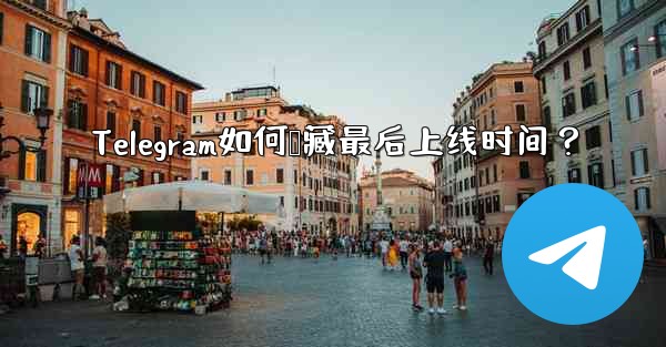 Telegram如何隐藏最后上线时间？