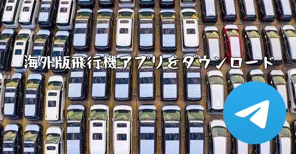 海外版飛行機アプリをダウンロード - テレグラムユーザーガイドチュートリアル